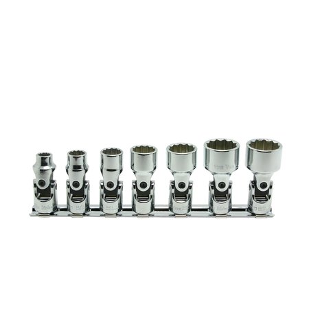 KO-KEN 3/8 Sq. Dr. Universal Socket Set, Whitworth 1/8-1/2, 12 point, 200mm, 7 pieces RS3445W/7